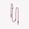 Smycz linowa przepinana hands free        braided bordeaux 244 cm FURLOU