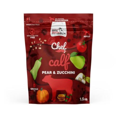 Karma sucha CHEF cielęcina z gruszką      i cukinią 1,5 kg SYTA MICHA