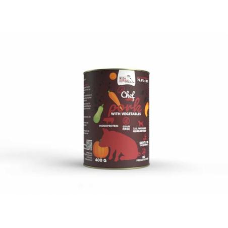 Karma mokra CHEF wieprzowina z warzywami  400 g SYTA MICHA