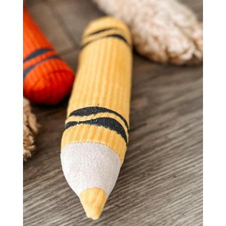 Zabawka dla psa kredka żółta LAMBWOLF