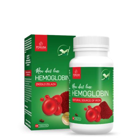 Hemoglobina Hemoglobin tabletki  120szt   RawDietLine POKUSA