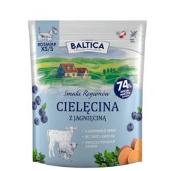 Karma sucha Cielęcina z jagnięciną dla    psów dorosłych XS/S 1kg BALTICA