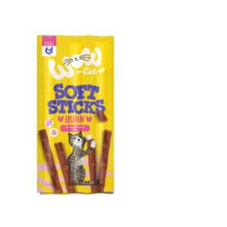 Miękkie przysmaki z kurczakiem dla kota   6szt Soft Sticks Huhn WOW CAT