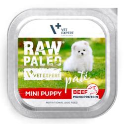 Karma mokra dla szczeniąt wołowina 150    g RAW PALEO PATE MINI
