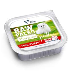 Karma mokra dla szczeniąt wołowina 150    g RAW PALEO PATE MINI