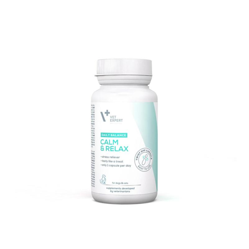 CALM & RELAX - preparat na objawy stresu  dla psów i kotów 30 kaps. VET EXPERT