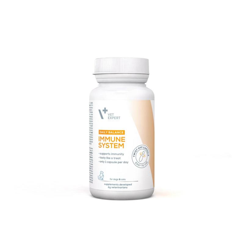 IMMUNE SYSTEM - preparat na odporność     dla psów i kotów 30 kaps. VET EXPERT