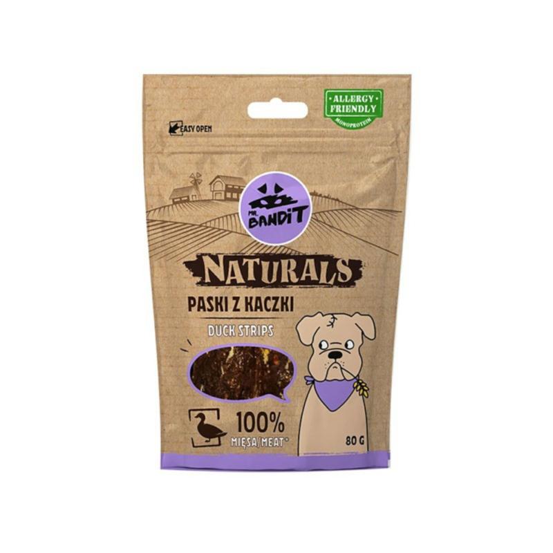 Paski z kaczki 100% mięsa 80g MR.BANDIT   NATURALS