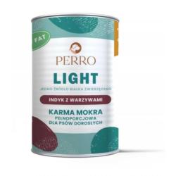 Karma mokra Indyk z warzywami –           monobiałkowa formuła psy dorosłe 400 g PERRO LIGHT