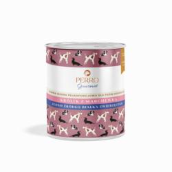 Karma mokra Królik z marchewką –          monobiałkowa formuła psy dorosłe 800 g PERRO