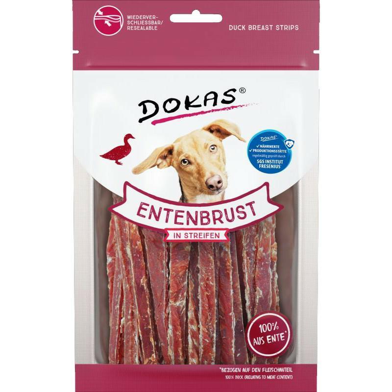 Filet z piersi kaczki cienkie paski 70g   DOKAS