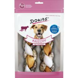 Warkocz do żucia wołowina i tilapia 120g  2szt DOKAS